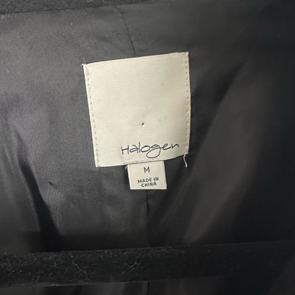 Halogen Wool Blend Woven Moto Style Jacket, Size M - Picture 4 of 5